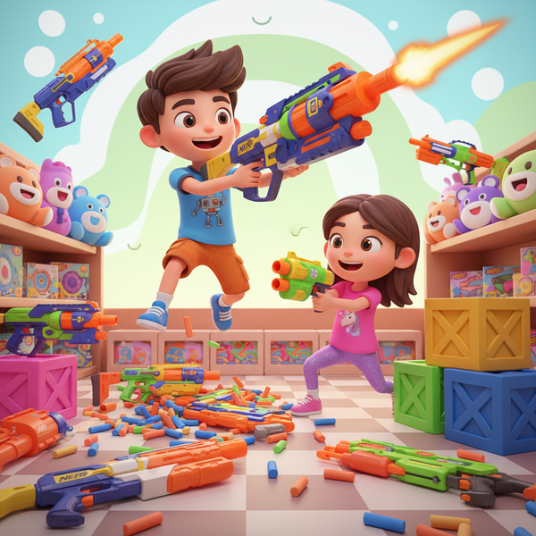 Action Figures, Robots & Nerf Blasters