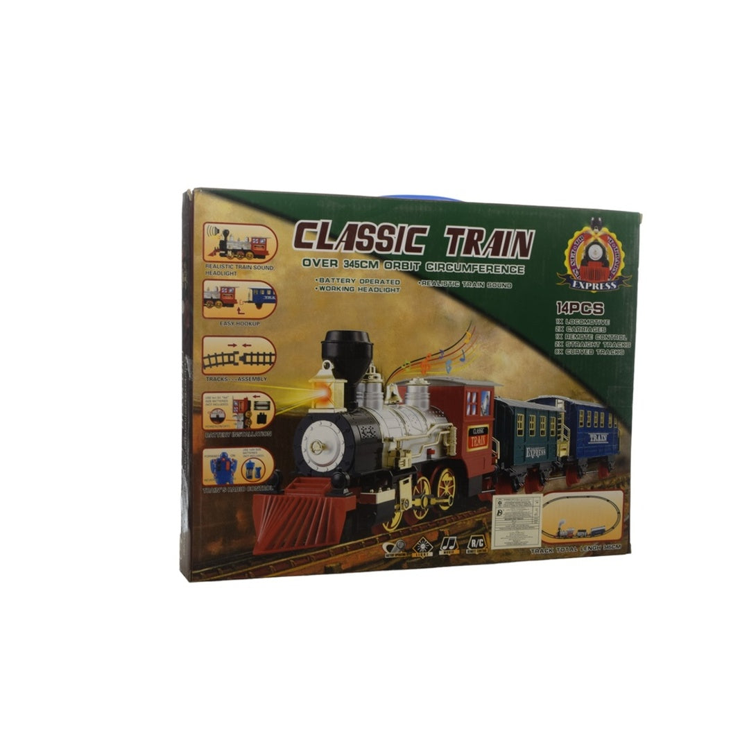 Classic train with remote control, 14 pieces