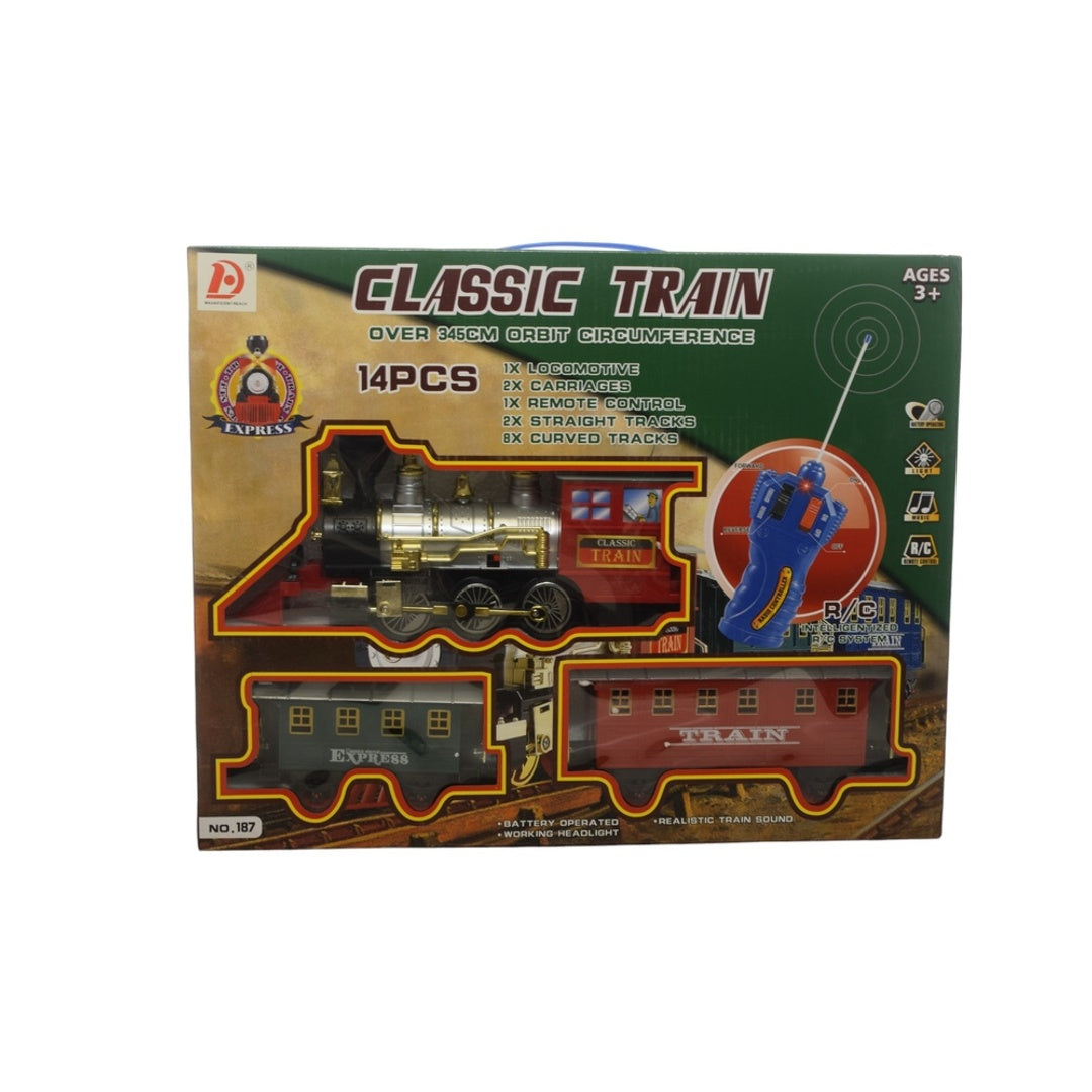 Classic train with remote control, 14 pieces