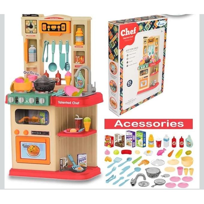 65-piece children's kitchen play set