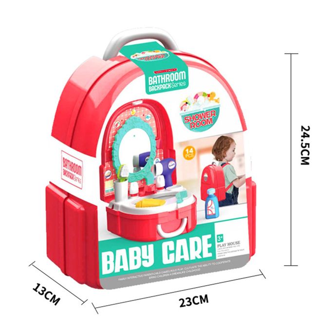 A set of imaginative play house toys - plastic
