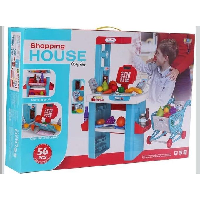 The cashier table game is suitable for both genders, for children aged 3 years and above.