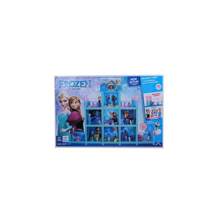 A frozen house containing all rooms and accessories