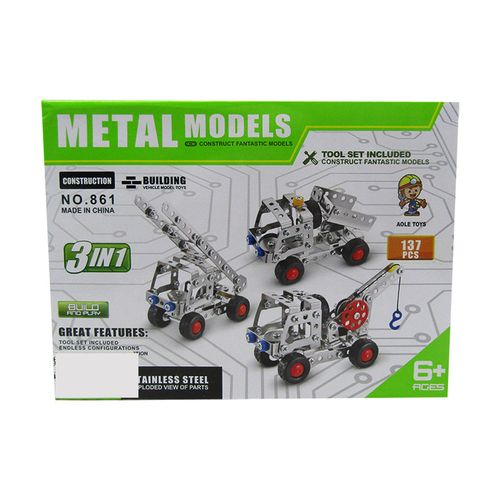 Stainless Steel Building Blocks – 137 Pcs