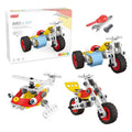 Toybot 3 in 1 Helicopter Motorcycle Tricycle STEM Building 74 Pcs DIY Toys for Kids