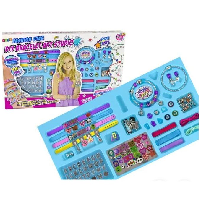 98-piece bracelet making kit for girls - multi-colored
