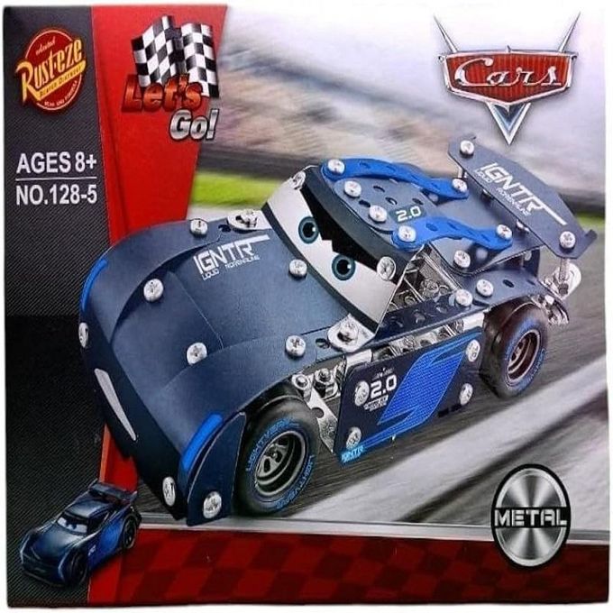 Car building set, metal model car kit for assembly, educational toy