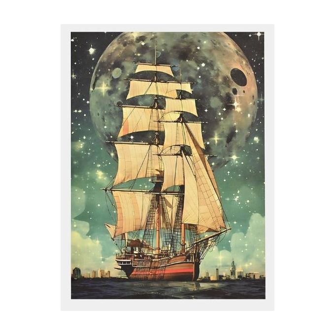 Jigsaw puzzle: Ship at night