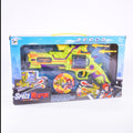 مسدس إطلاق أسهم فضائي مع ضوء وموسيقى