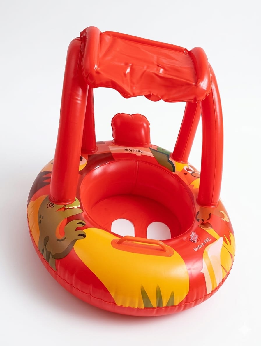 Infant float with sunshade