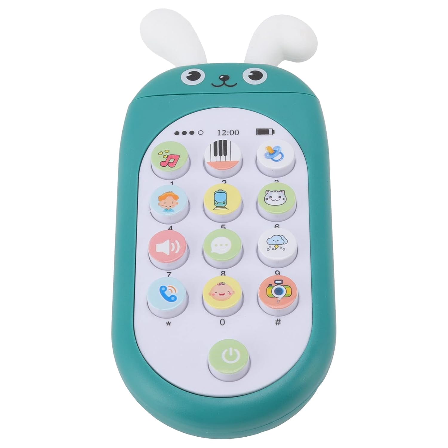 Electronic Baby Phone Toy, Mobile Phone Toy Communication Skills Early Education for Parent Child Play Green