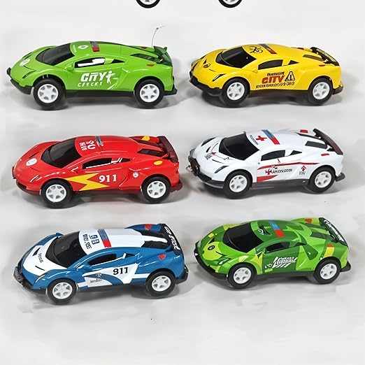 Die-Cast Metal Racing Car Toy Set for Kids – 12-in-1 Multicolor Sports Car Collection | Hot Free Wheels Style Cars