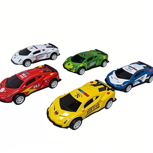 Die-Cast Metal Racing Car Toy Set for Kids – 12-in-1 Multicolor Sports Car Collection | Hot Free Wheels Style Cars