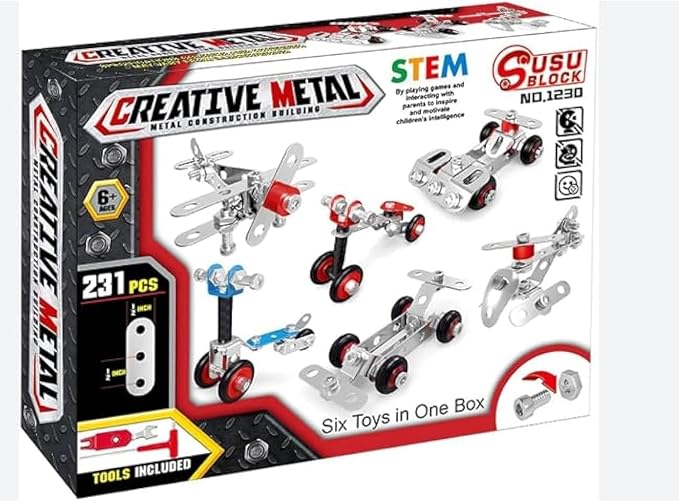Generic 6-in-1 Mechanic Play Set, 231 Pieces, Plastic
