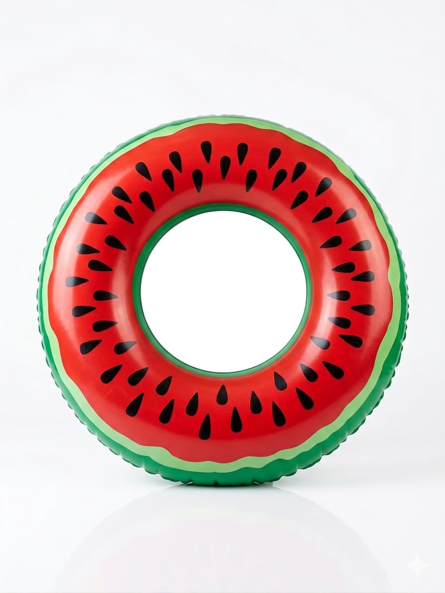 Inflatable swimming float for bathing or swimming - watermelon size 90cm