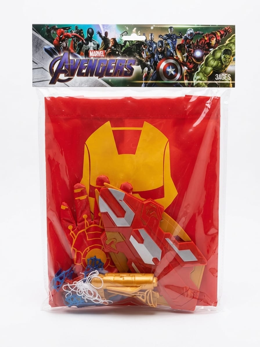 Ironman costume + gloves + shield, shooting