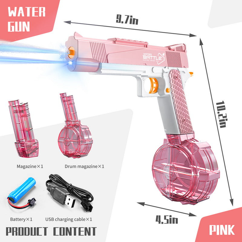 Rechargeable Automatic Water Gun Toy with light