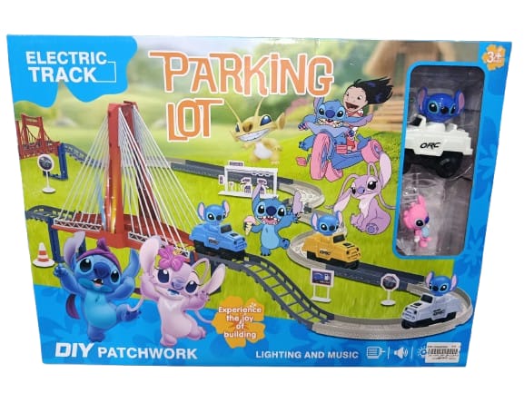 Track 9263-16 E battery-powered car, STITCH hero figure, in a box