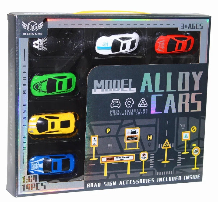 1:64 Scale Die Cast Cars Set - (14 Pieces)