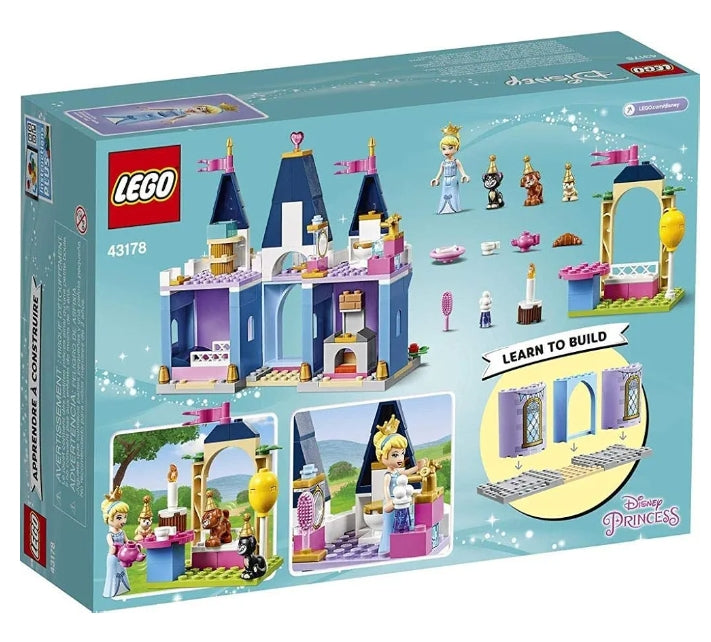 LEGO | Disney Cinderella’s Castle Celebration 43178 Creative Building Kit (168 Pieces)