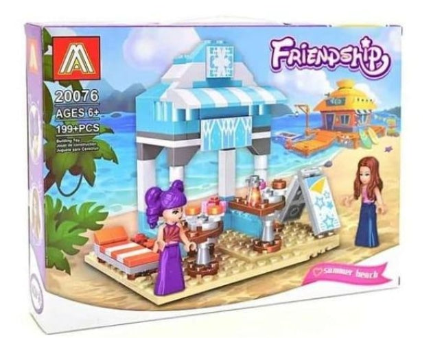 199-piece cafe building block set