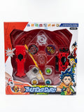 SET TRACK + 2 THUNDER SPINNING TOPS PANRITOS SPIN