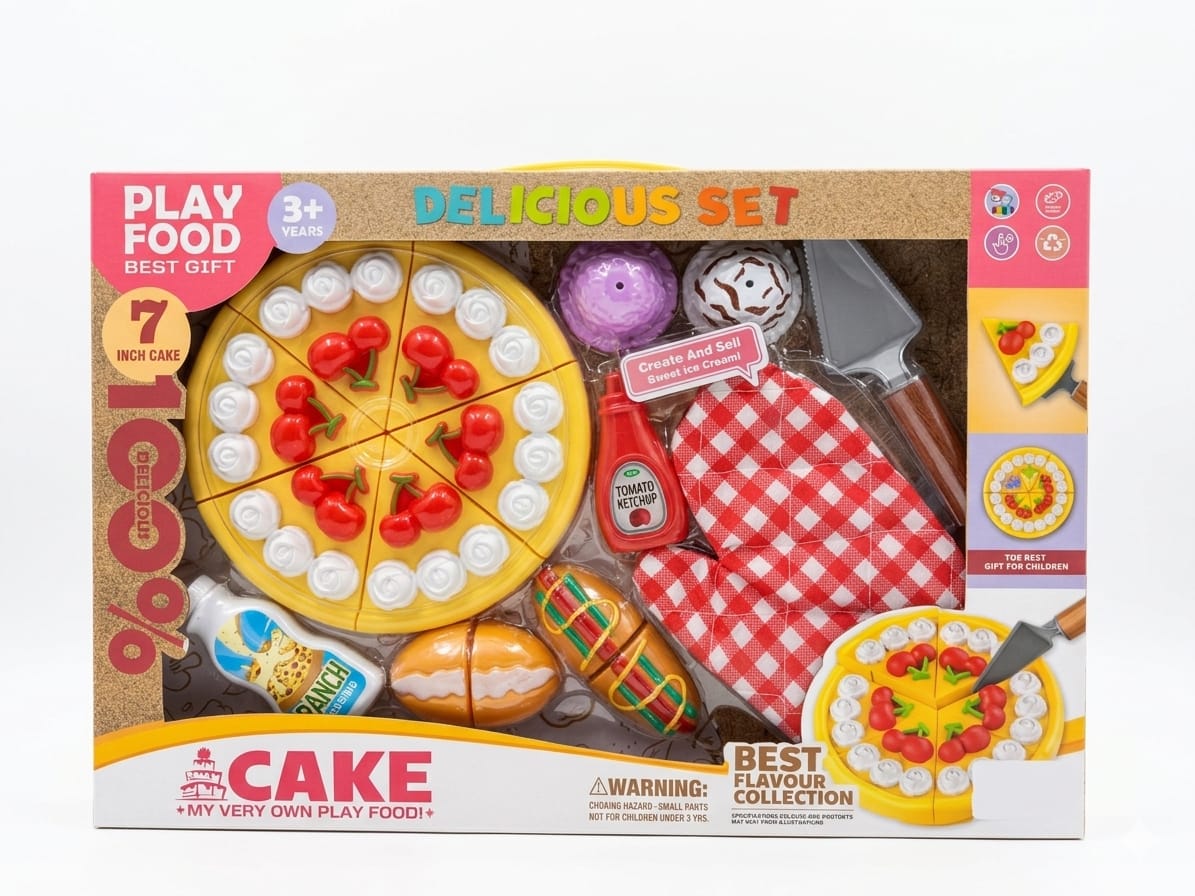 Toy Food for Toddlers, Realistic & Durable Pretend Play Toys
