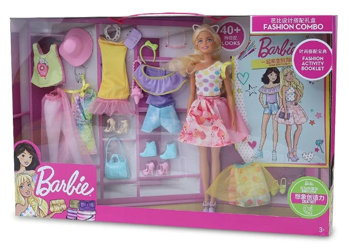Barbie doll with a complete set of clothes and accessories