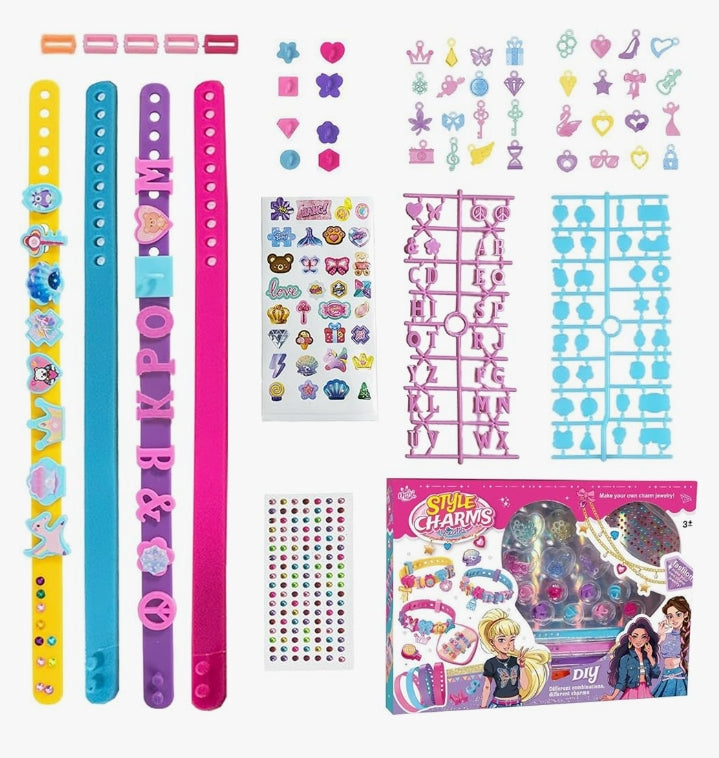 Bracelet Making Kit, Brazilian Beads Kit for Bracelets, Trendy Fun Easy to Use Simple Hobbies for Girls 10 Years Old