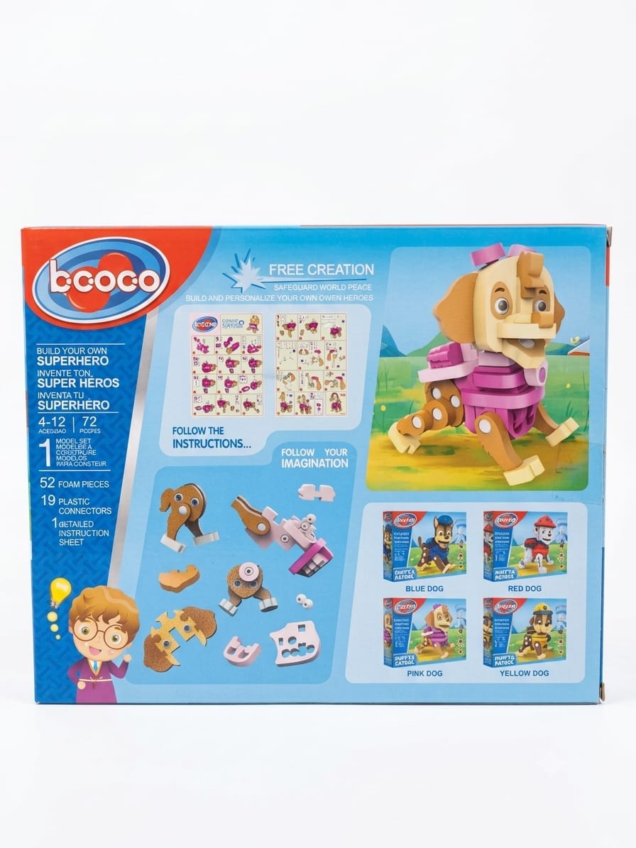 puppy patrol model set build - pink