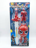 Spider-Man set (sword, mask and 3 action figures)