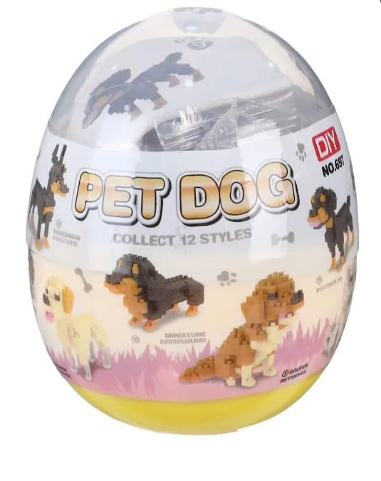 ic Egg Shaped Blocks Dog Shape Building Toy - Yellow