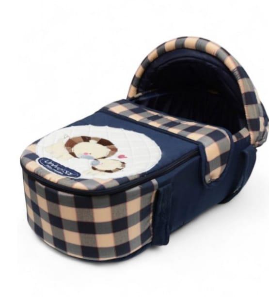 Portable Baby Crib - Polyester Blend - Multicolor