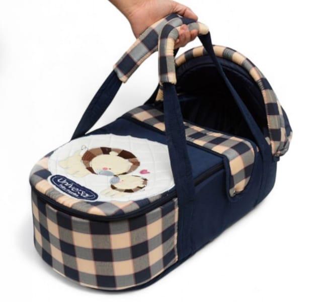 Portable Baby Crib - Polyester Blend - Multicolor
