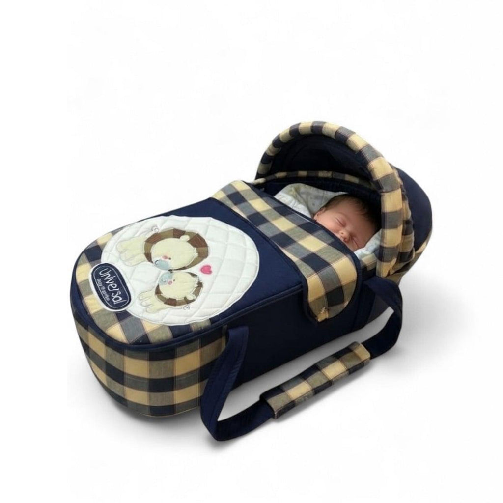 Portable Baby Crib - Polyester Blend - Multicolor