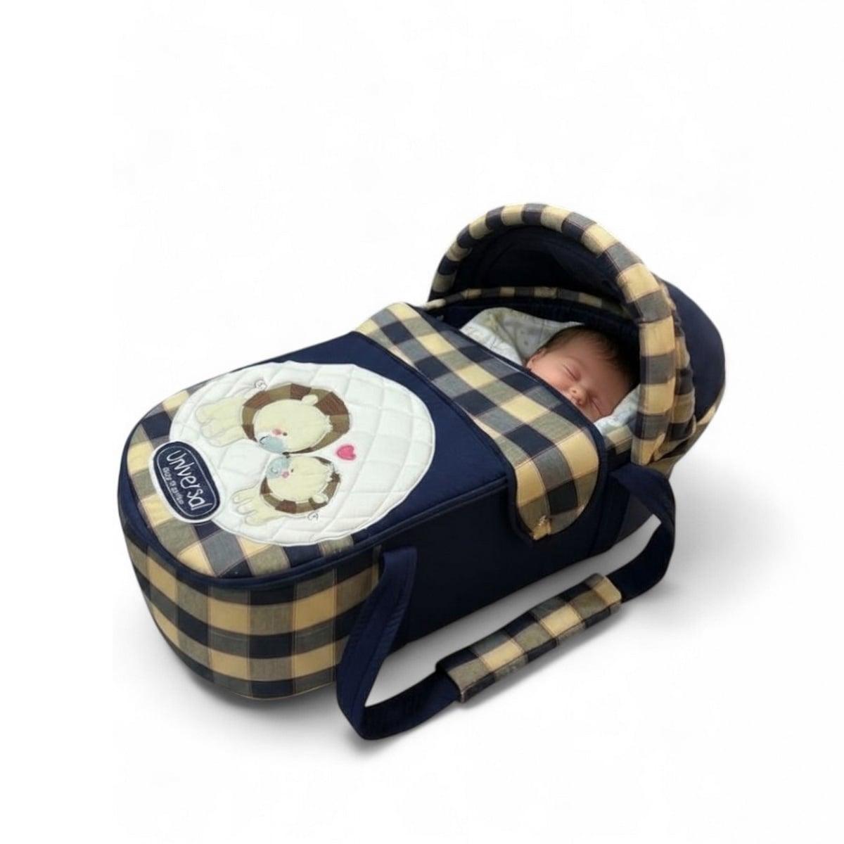 Portable Baby Crib - Polyester Blend - Multicolor