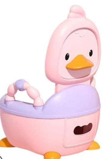 Duck-shaped baby potty