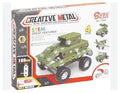 Model building sets, metal military toy model set, 4-in-1 building sets for boys